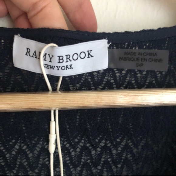 Ramy Brook Size Small Parker Mini Dress In Navy - Picture 7 of 9